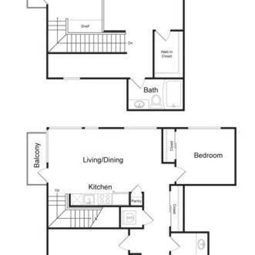 C1 | 3 bed 2 bath | 1,376 sq. ft.