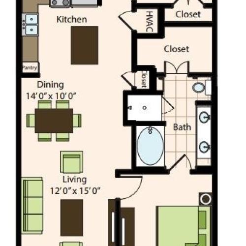 A5.2 | 1x1 | 1115 sq ft