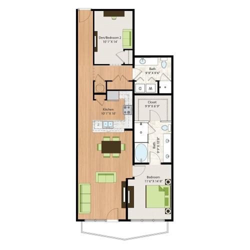 A7 | 1x2 | 1287 sq ft