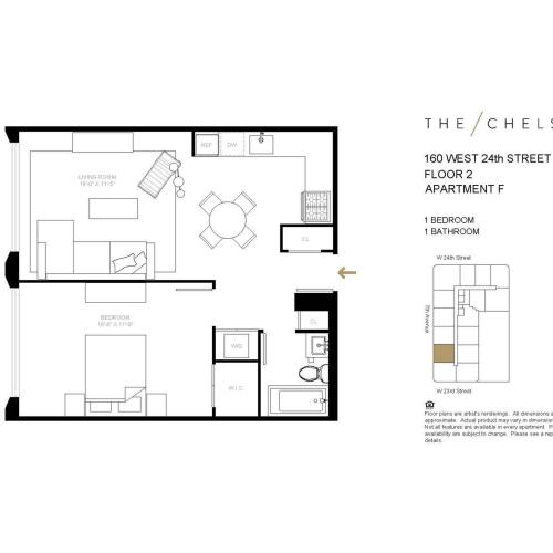 1 bed 1 bath A18-R