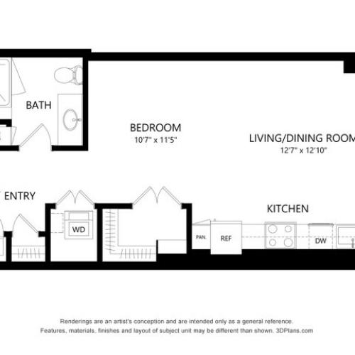 S2 Studio - 572 Square Feet