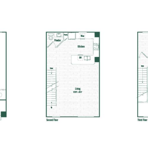 TH1 | 1 bed 1.5 bath | 1310 sq ft