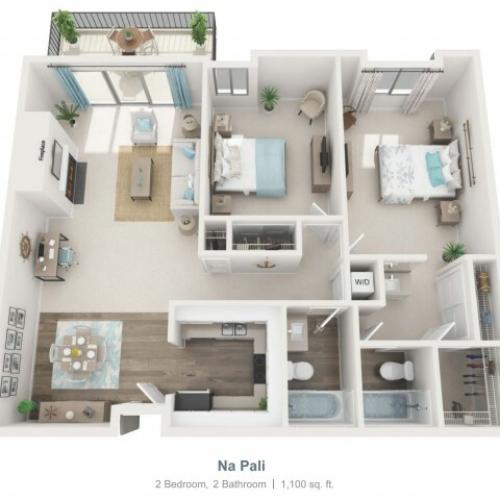 Na Pali - gr | 2 bed 2 bath | from 1100 square feet