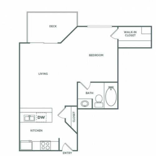 Waverly | Studio | 550 sq ft