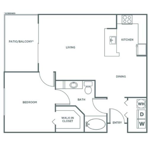 A1R | 1 bed 1 bath | from 816 square feet