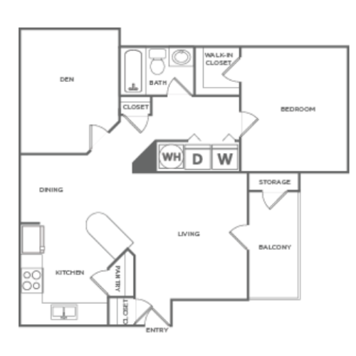 A5 Premium | 1 bed 1 bath | from 880 square feet