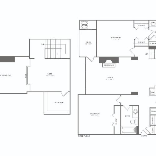B4L | 2 bed 2 bath | 1490 sq ft