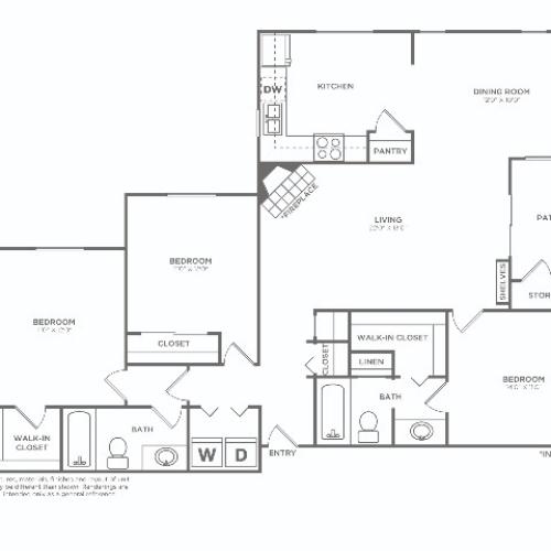 C1Q | 3 bed 3 bath | 1493 sq ft