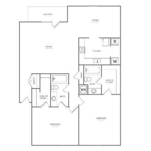 Champion Oak | 2 bed 2 bath | 1250 sq ft