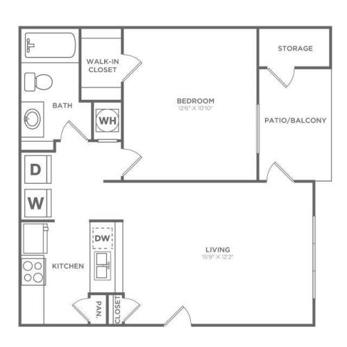 The Dale Premium | 1 bed 1 bath | 705 sq ft
