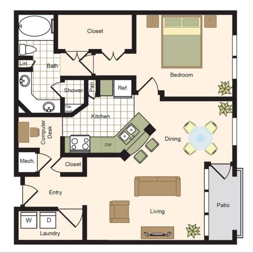 A41B | 1x1 | 1964 sq ft