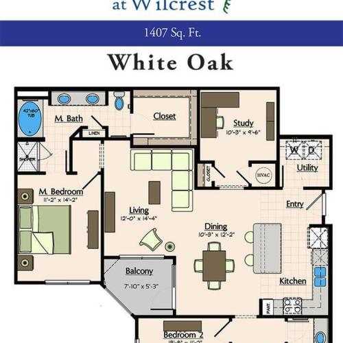 Two Bedroom Floorplan