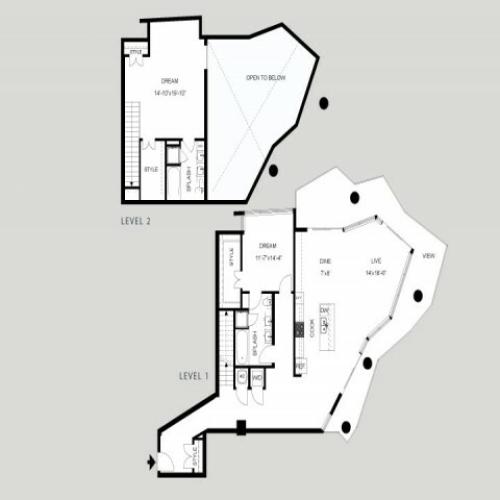 The Capitol - Loft | 2 bed 2 bath | from 1936 square feet