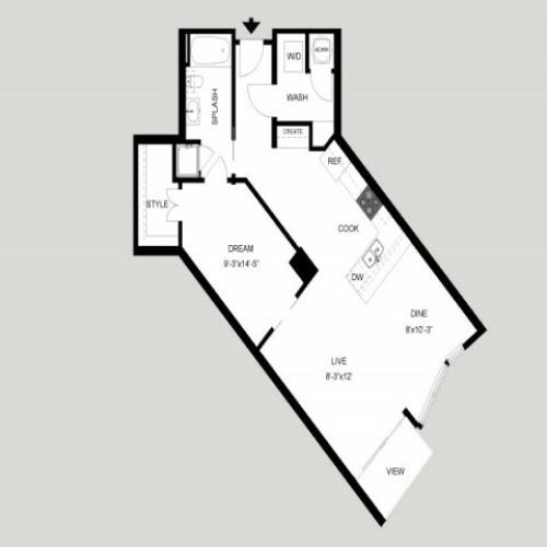The Frost | 1 bed 1 bath | from 892 square feet