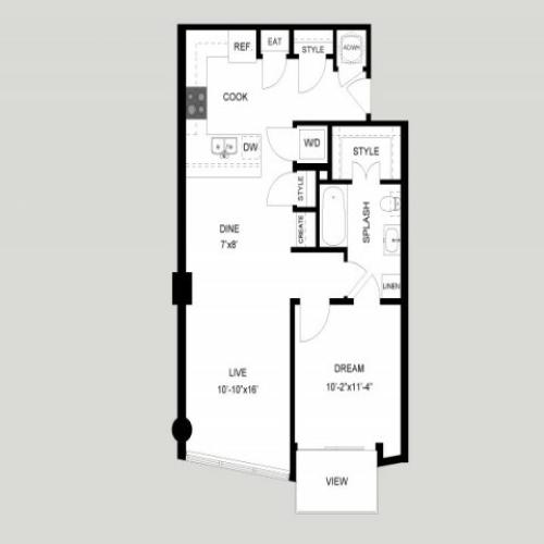 The Lady Bird | 1 bed 1 bath | from 779 square feet