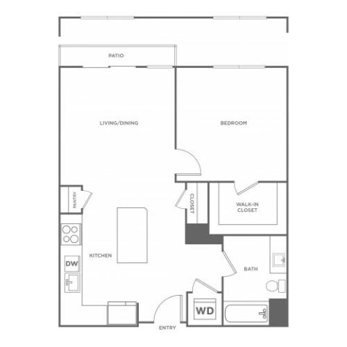 Persimmon West | 1 bed 1 bath | from 759 square feet