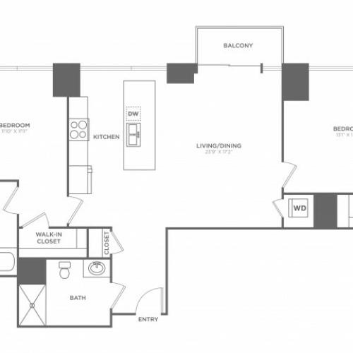 2 bed 2 bath | from 1169 square feet