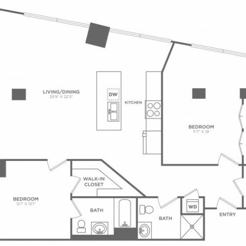2 bed 2 bath | from 1475 square feet