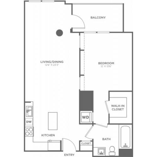 B2 | 1 bed 1 bath | from 810 square feet