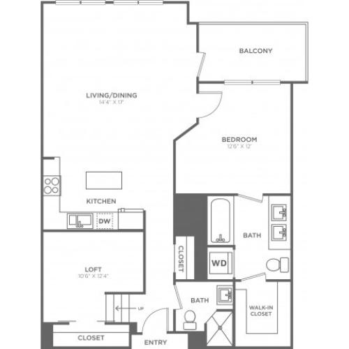 C3 | 1 bed 2 bath | from 960 square feet