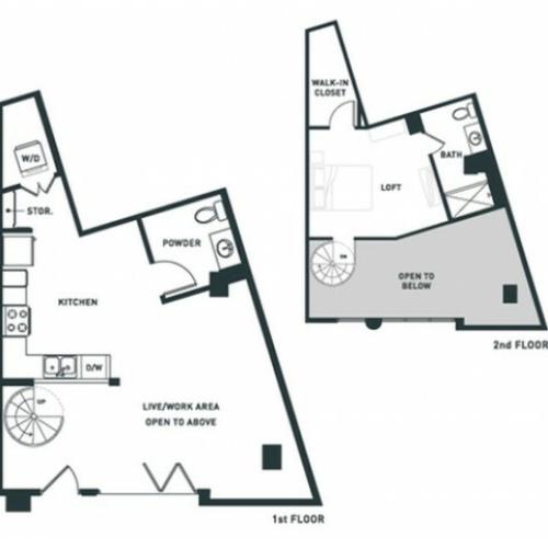 S5L | Studio2 bath | from 932 square feet