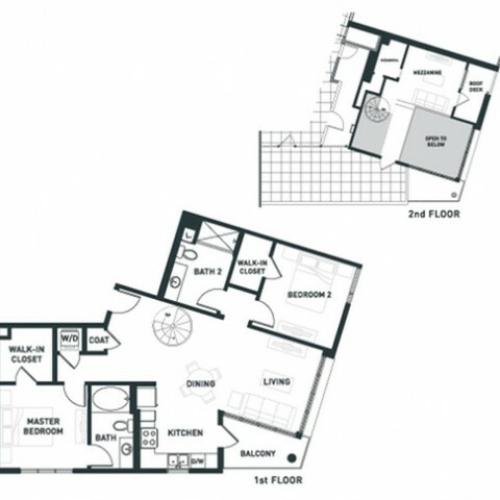 B6L | 2 bed 2 bath | from 1201 square feet