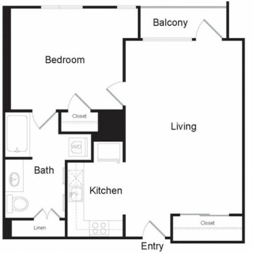 I1 | 1 bed 1 bath | from 663 square feet