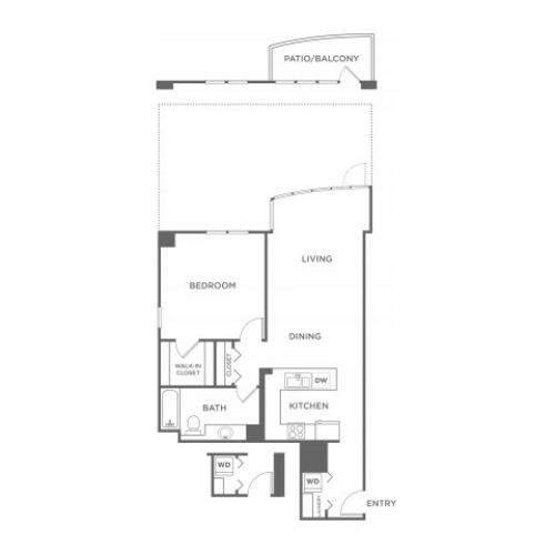 Plan 7 | 1 bed 1 bath | from 790 square feet