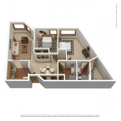 B7 | 2 bed 2 bath | from 1138 square feet
