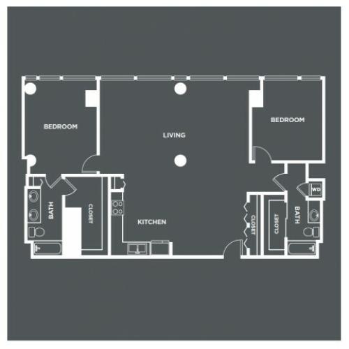 B3PH | 2 bed 2 bath | from 1651 square feet