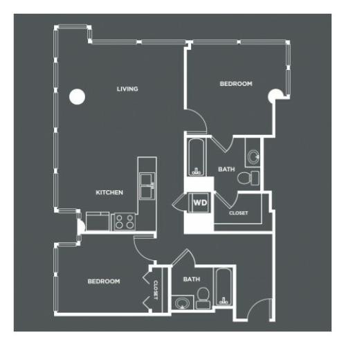 B7-R | 2 bed 2 bath | from 1015 square feet