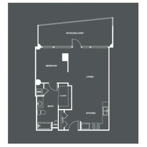 A5-R | 1 bed 1 bath | from 866 square feet