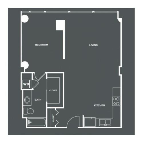 A11 | 1 bed 1 bath | from 799 square feet