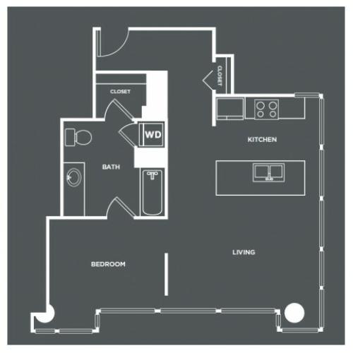 A16 | 1 bed 1 bath | from 777 square feet