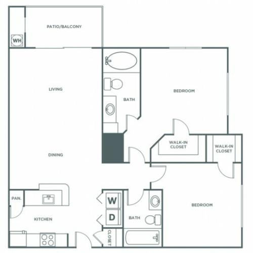 Cardinal Renovated | 2 bed 2 bath | from 1032 square feet