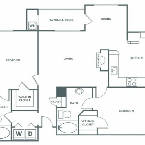 Falcon Sophisticated | 2 bed 2 bath | from 1119 square feet