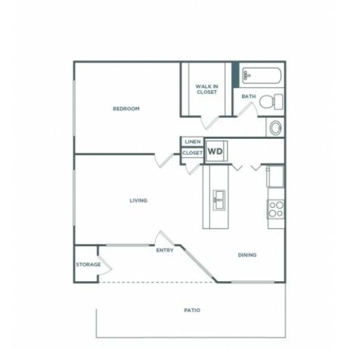 1x1 710RG | 1 bed 1 bath | from 710 square feet