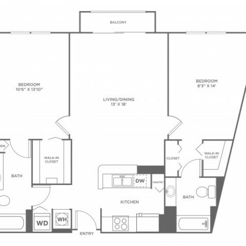 Dune - Platinum | 2 bed 2 bath | from 1067 square feet