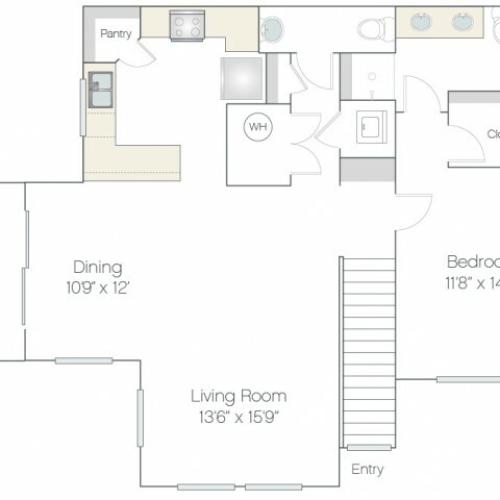 AT2 | 1 bed 2 bath | from 987 square feet