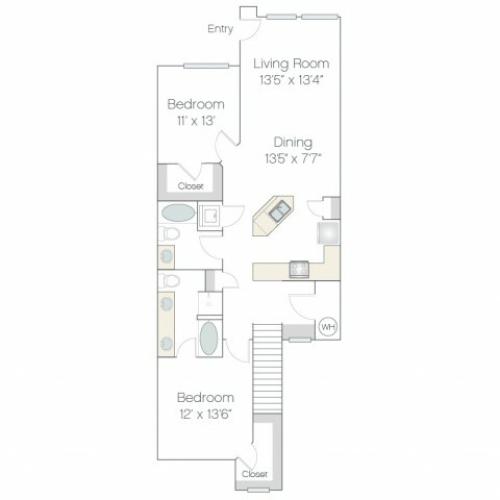 BT3.GR | 2 bed 2 bath | from 1283 square feet