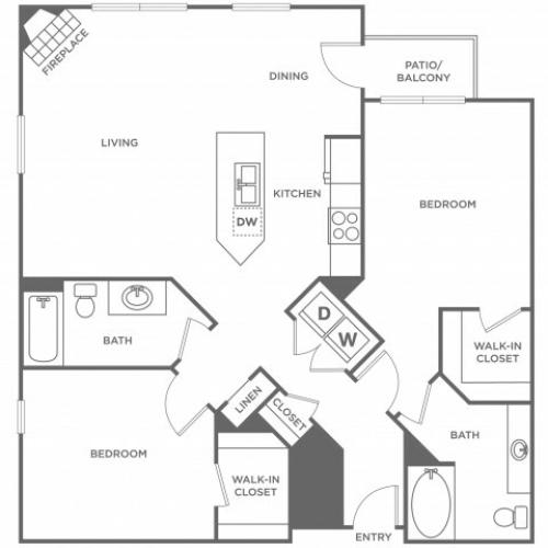 Olive | 2 bed 2 bath | from 1133 square feet