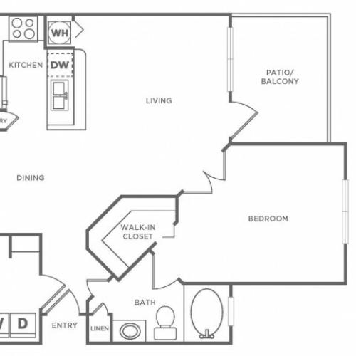 A2 Diamond | 1 bed 1 bath | from 840 square feet