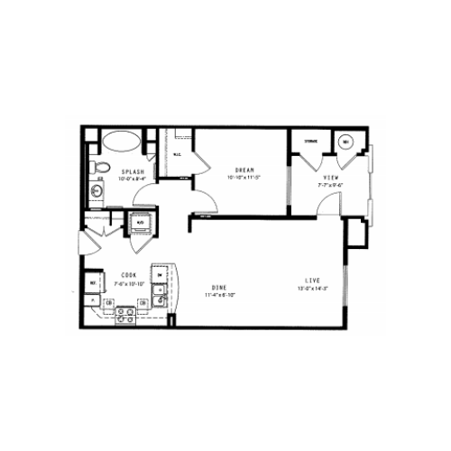 The View | 1 bed 1 bath | from 733 square feet