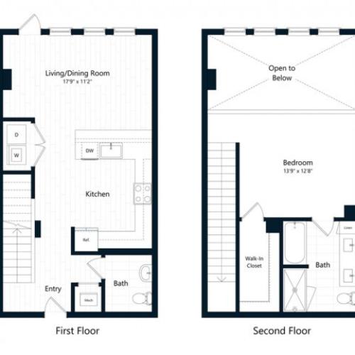 1N | 1 bed 1 bath | from 988 square feet