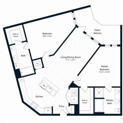 2G | 2 bed 2 bath | from 1303 square feet