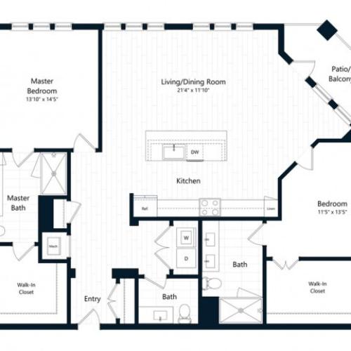 2K | 2 bed 2.5 bath | from 1567 square feet