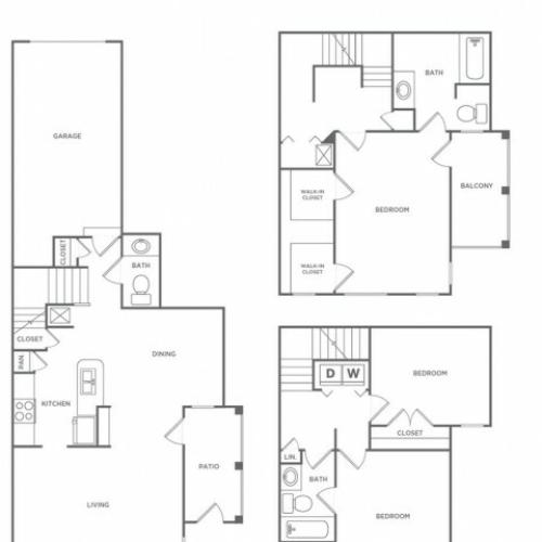 3 bed 2 bath