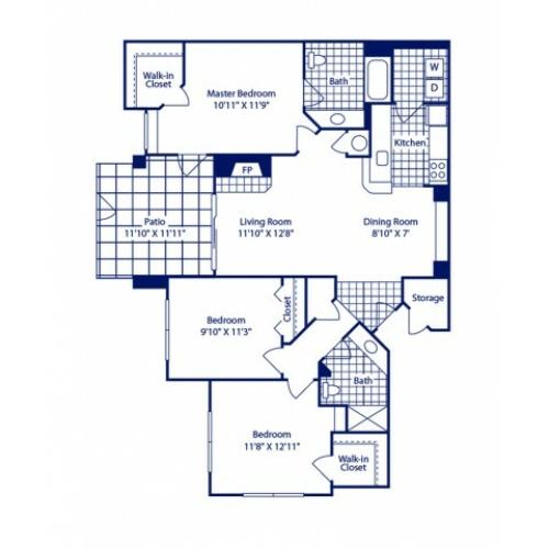 3 Bdrm Floor Plan