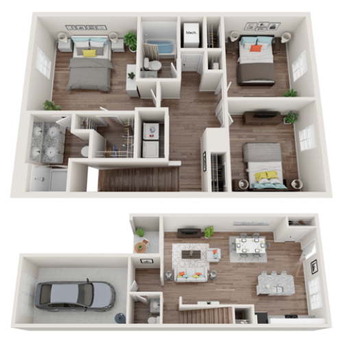 Sunrise 3x2 Floor Plan