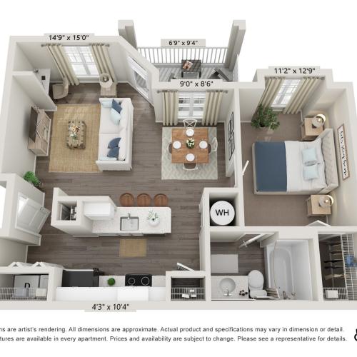 Spruce (875 SF)